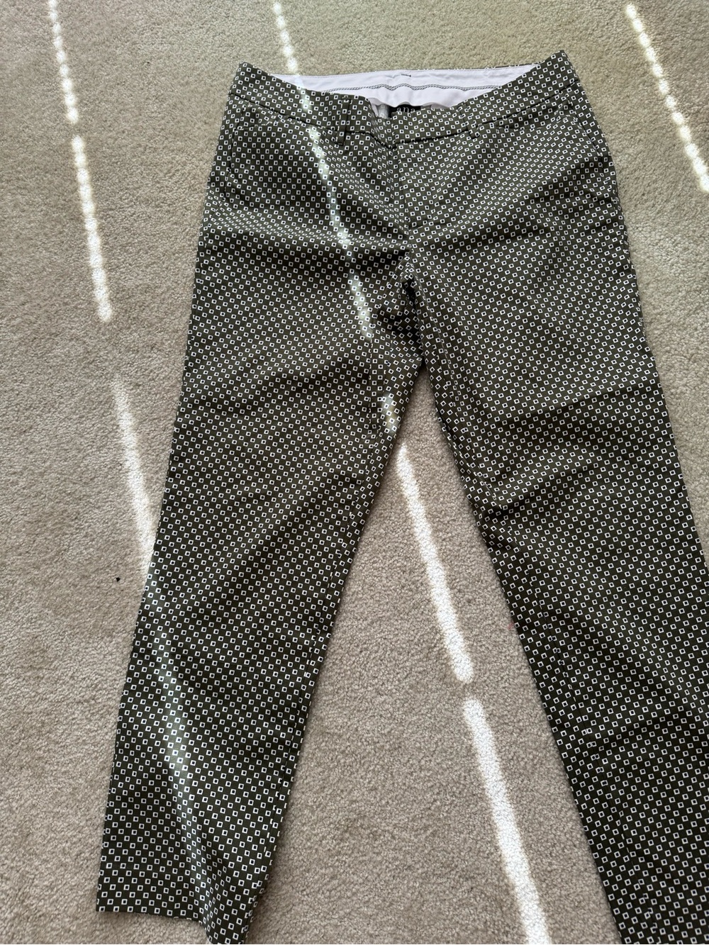 a.n.a Black and White Geometric Print Trousers